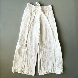 A New Day Target White Wrap Around Tie Waist Linen Pants